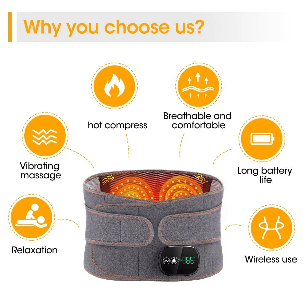 Heating & Vibration Waist Massager