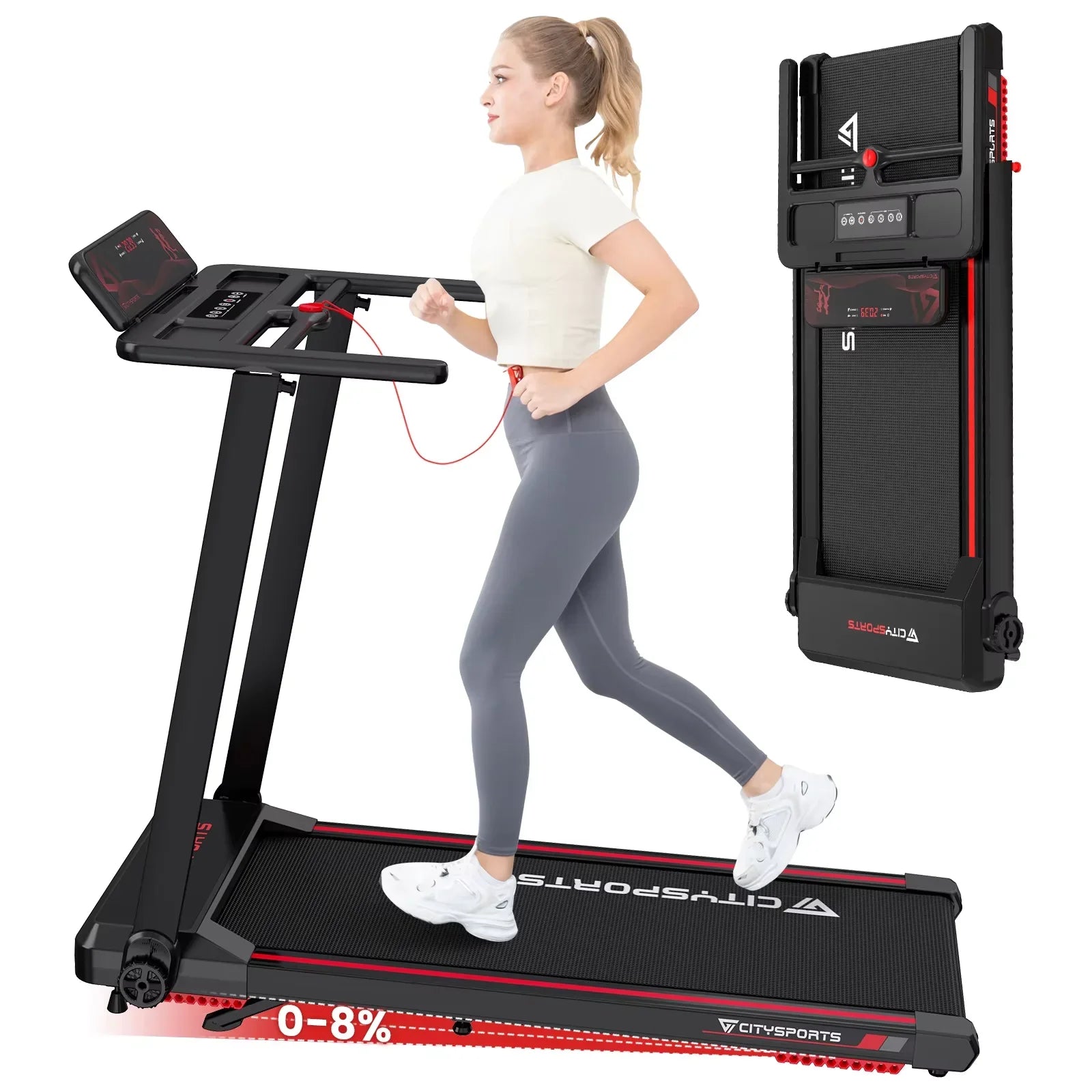 CitySports Foldable Treadmill