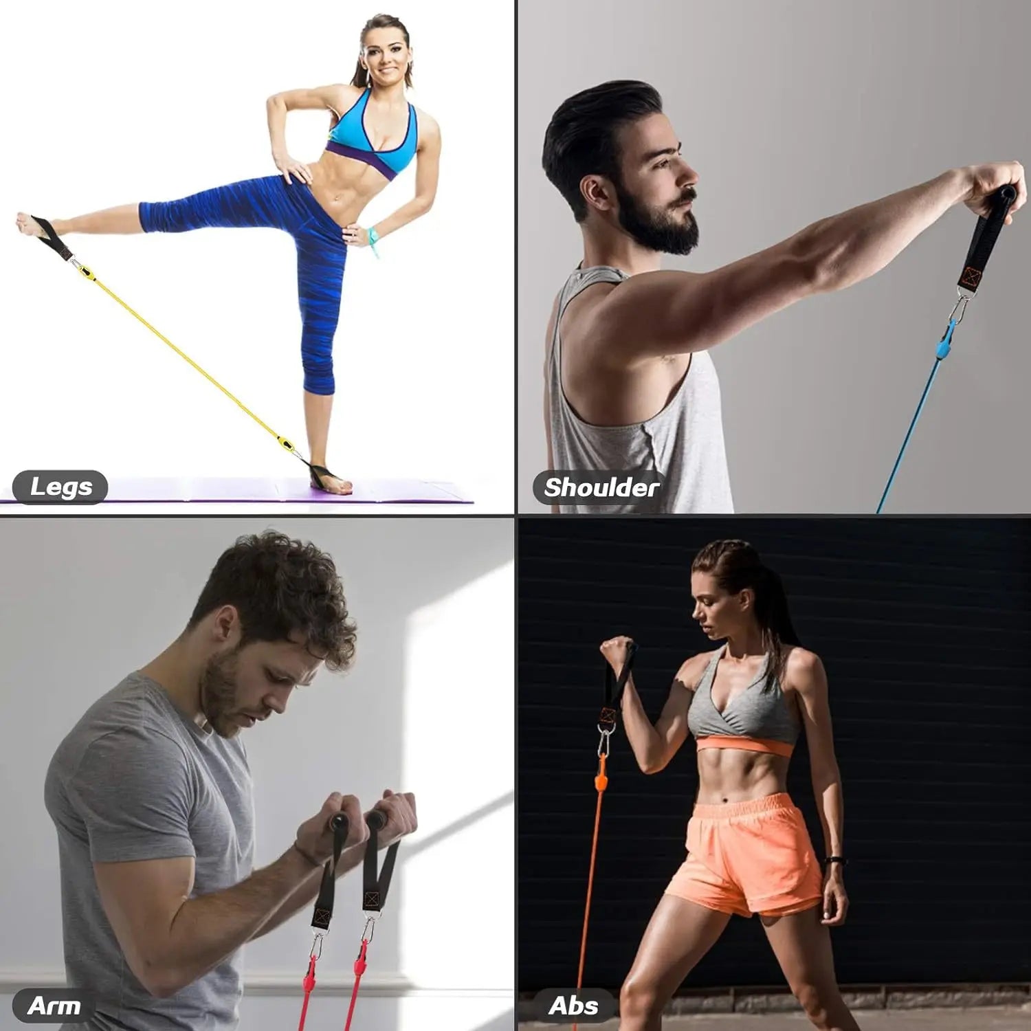 Professional Resistance Bands Set – 11-Piece Full-Body Workout Kit