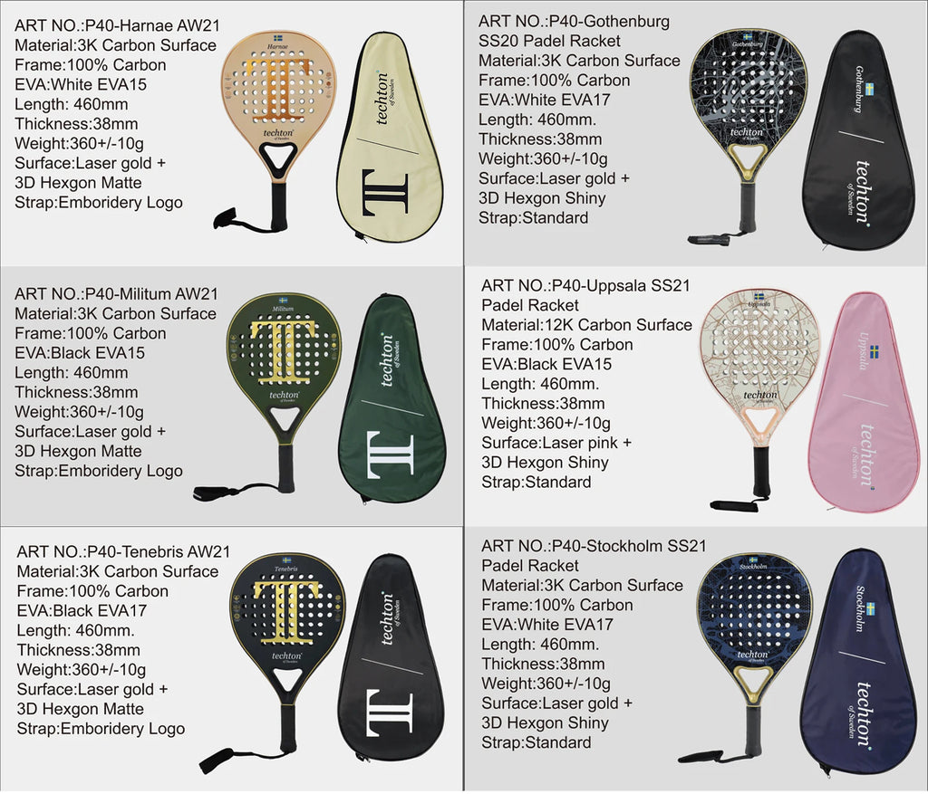 Professional Lightweight Full Carbon Fiber Padel Racket