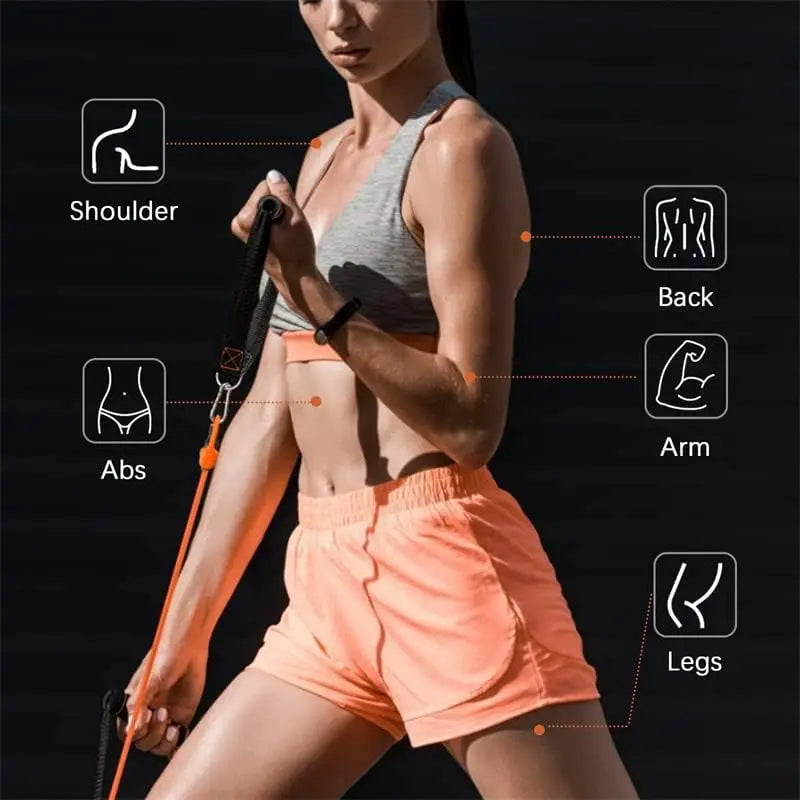 Professional Resistance Bands Set – 11-Piece Full-Body Workout Kit